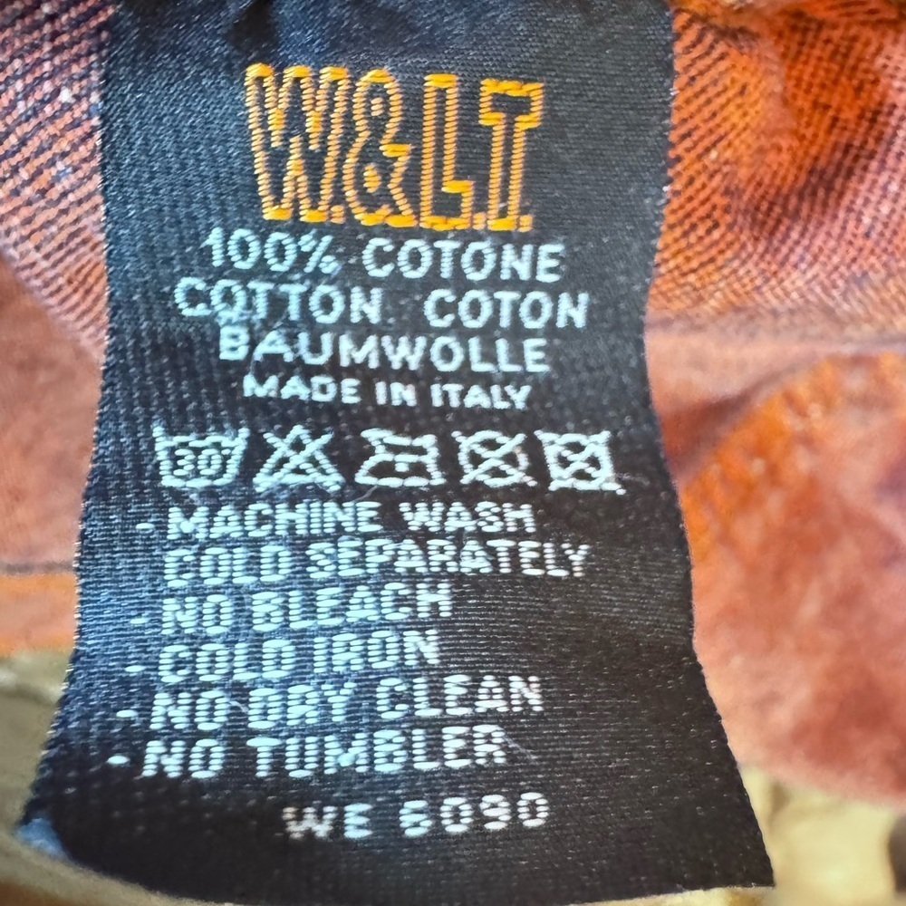 Wild and Leathal Trash W&LT Denim Jacket with Orange Trim Size Large - Picture 5 of 15